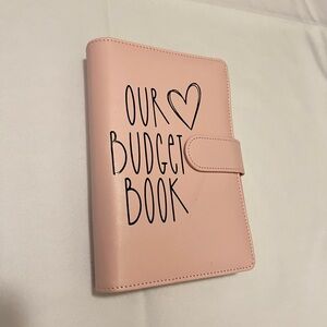 Light pink budget book